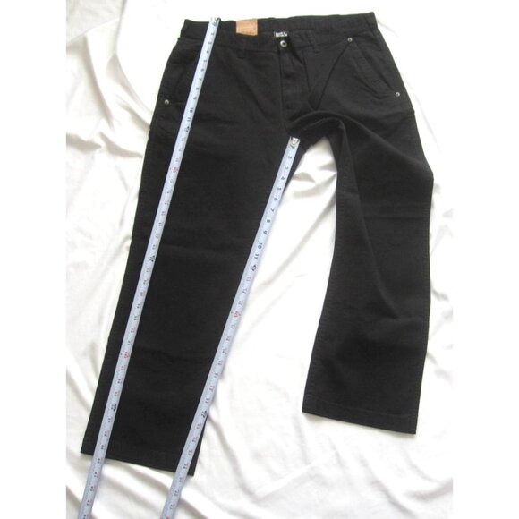 New Eddie Bauer Men Canvas Cotton Utility Black Pants Sz 36 x 29 (MP437) - Picture 4 of 12